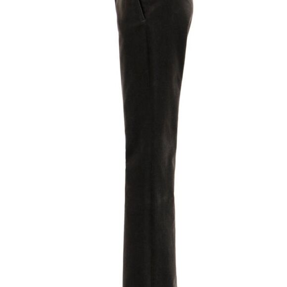 GUCCI Tom Ford c. 1990's Dark Gray Green
Velvet Straight Leg Pants Size 6 - Picture 5 of 10